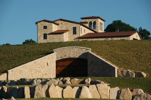 Cave doors at the winery