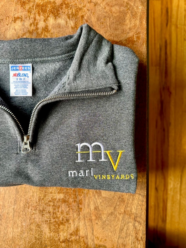 Mari Quarter Zip Black Heather 1