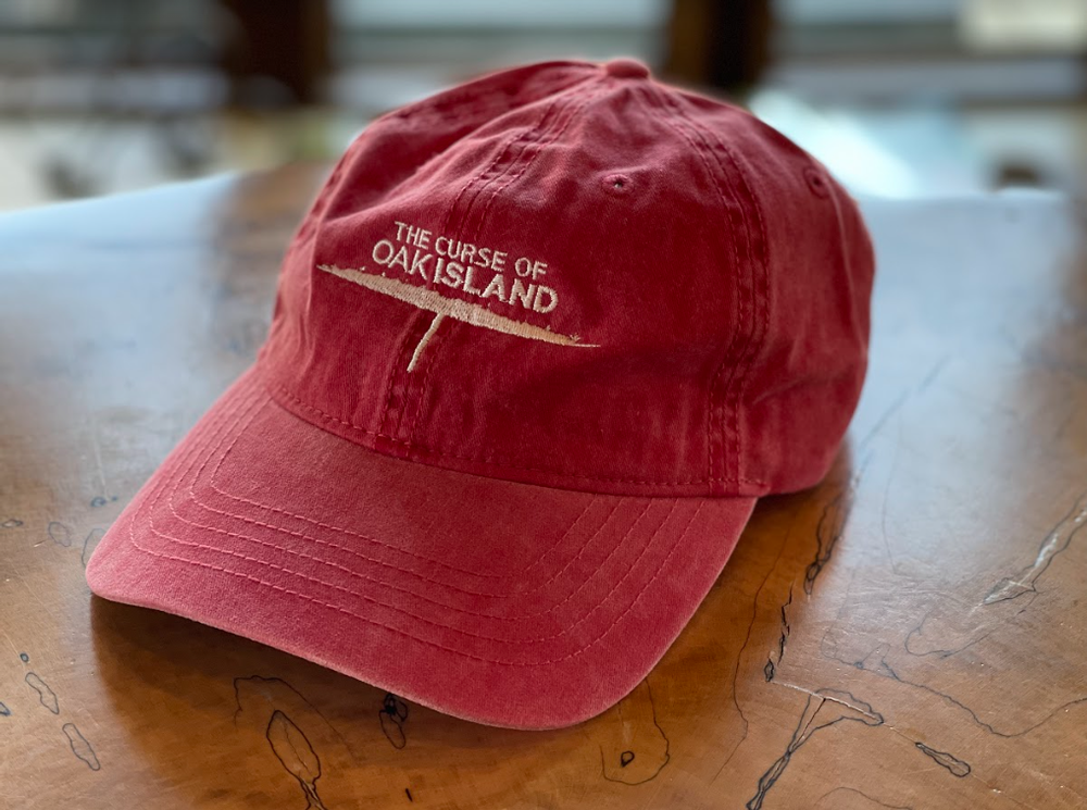 Oak Island Red Washed Chino Hat 1