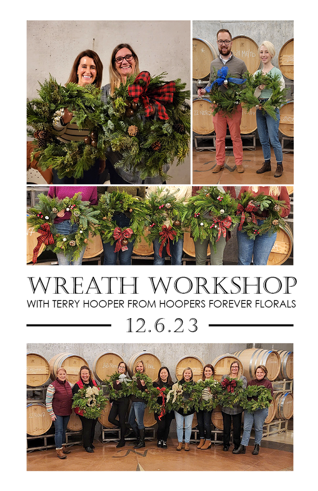 Wine & Wreaths Workshop 12.6.23 1