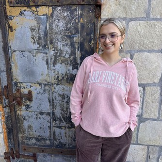 Mari Vineyards Corded Hoodie - Rose