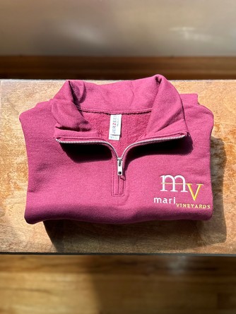 Mari Quarter Zip Maroon