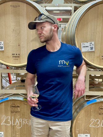Navy MV Logo Tee